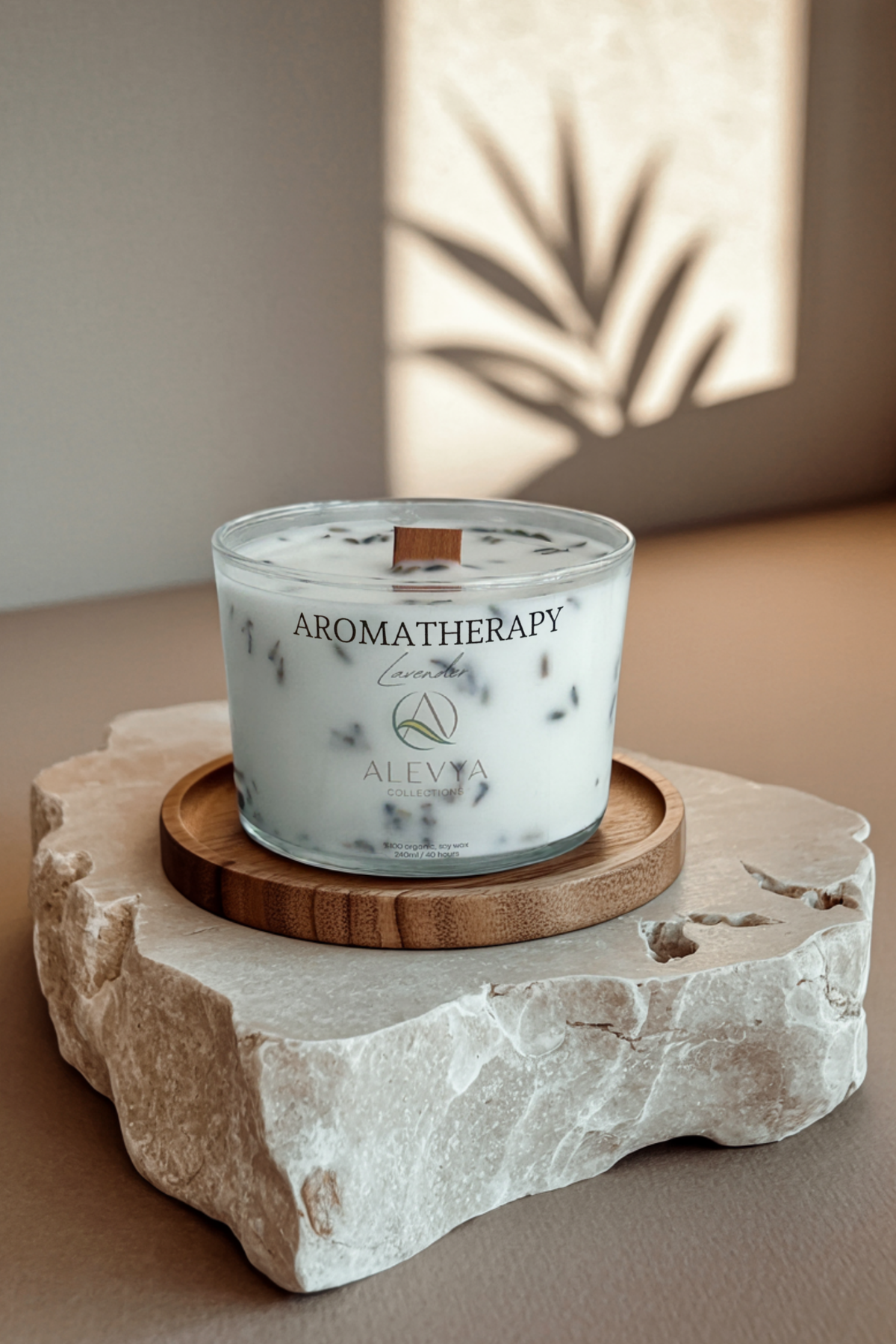 Aromaterapi Serisi - Lavanta / Qr Kodlu Özel Playlist / Premium Soya-Coconut Wax Karışımı /240ml
