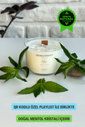 Aromaterapi Serisi - Nane / Qr Kodlu Özel Playlist / Premium Soya-Coconut Wax Karışımı /240ml