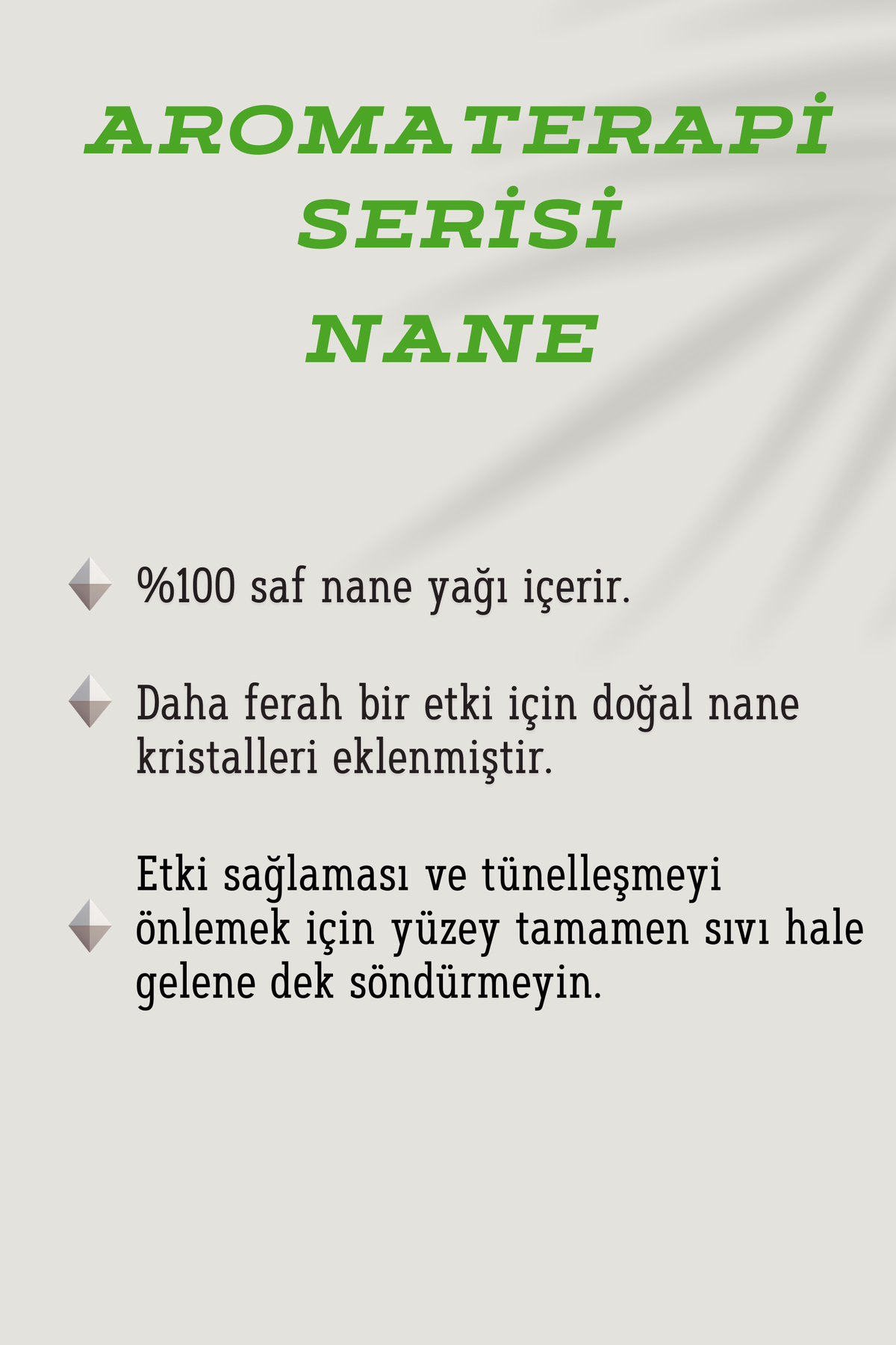 Aromaterapi Serisi - Nane / Qr Kodlu Özel Playlist / Premium Soya-Coconut Wax Karışımı /240ml