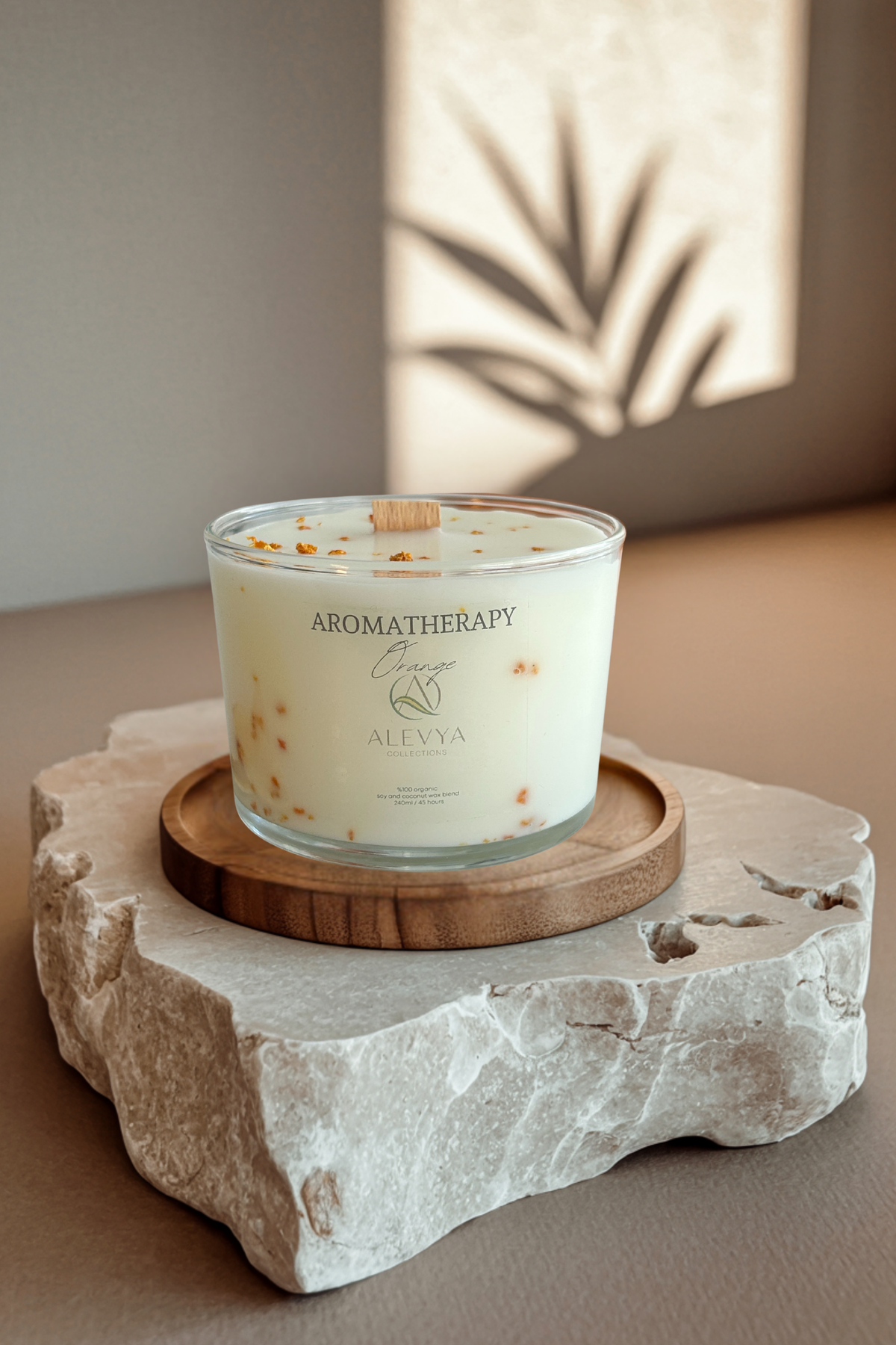 Aromaterapi Serisi - Portakal / Qr Kodlu Özel Playlist / Premium Soya-Coconut Wax Karışımı /240ml