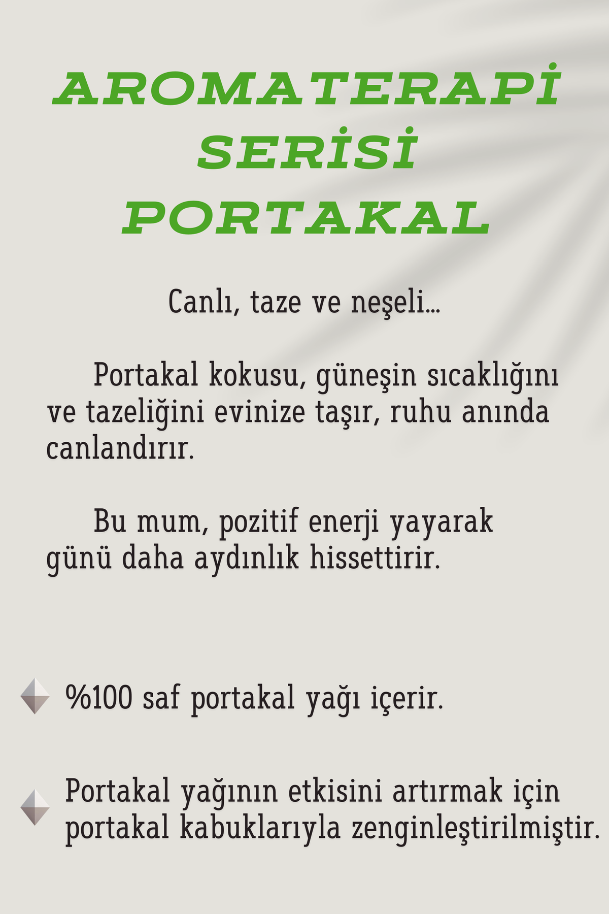 Aromaterapi Serisi - Portakal / Qr Kodlu Özel Playlist / Premium Soya-Coconut Wax Karışımı /240ml